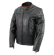 Milwaukee Leather XS7083 Women's Black ‘Euro Racing’ Vented Leather Jacket with Side Stretch