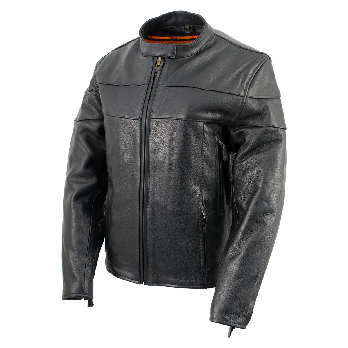 Milwaukee Leather SH7083 Women's Black ‘Euro Racing’ Vented Leather Jacket with Side Stretch