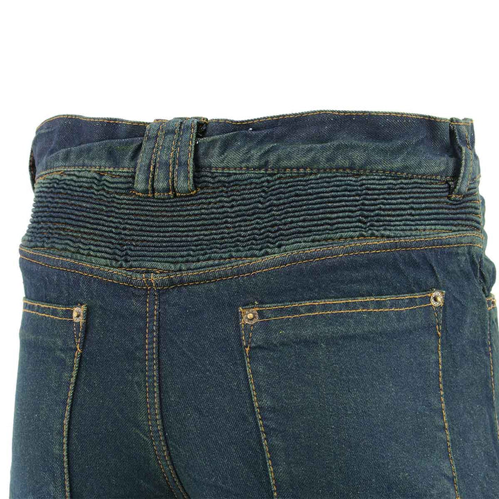 Men’s XS2822 Blue Denim Motorcycle Pants with CE Approved Armor