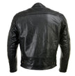 Milwaukee Leather Men's Black Leather CE Armored Biker Jacket, LKM17015