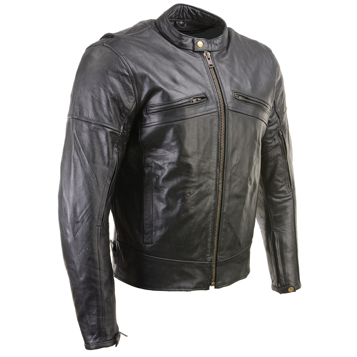 Milwaukee Leather Men's Black Jacket LKM17015