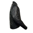 Z1R1540 Men’s ‘357’ Classic Collarless Black Leather Jacket